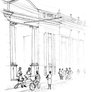 Trinidad de Cuba Post Office square